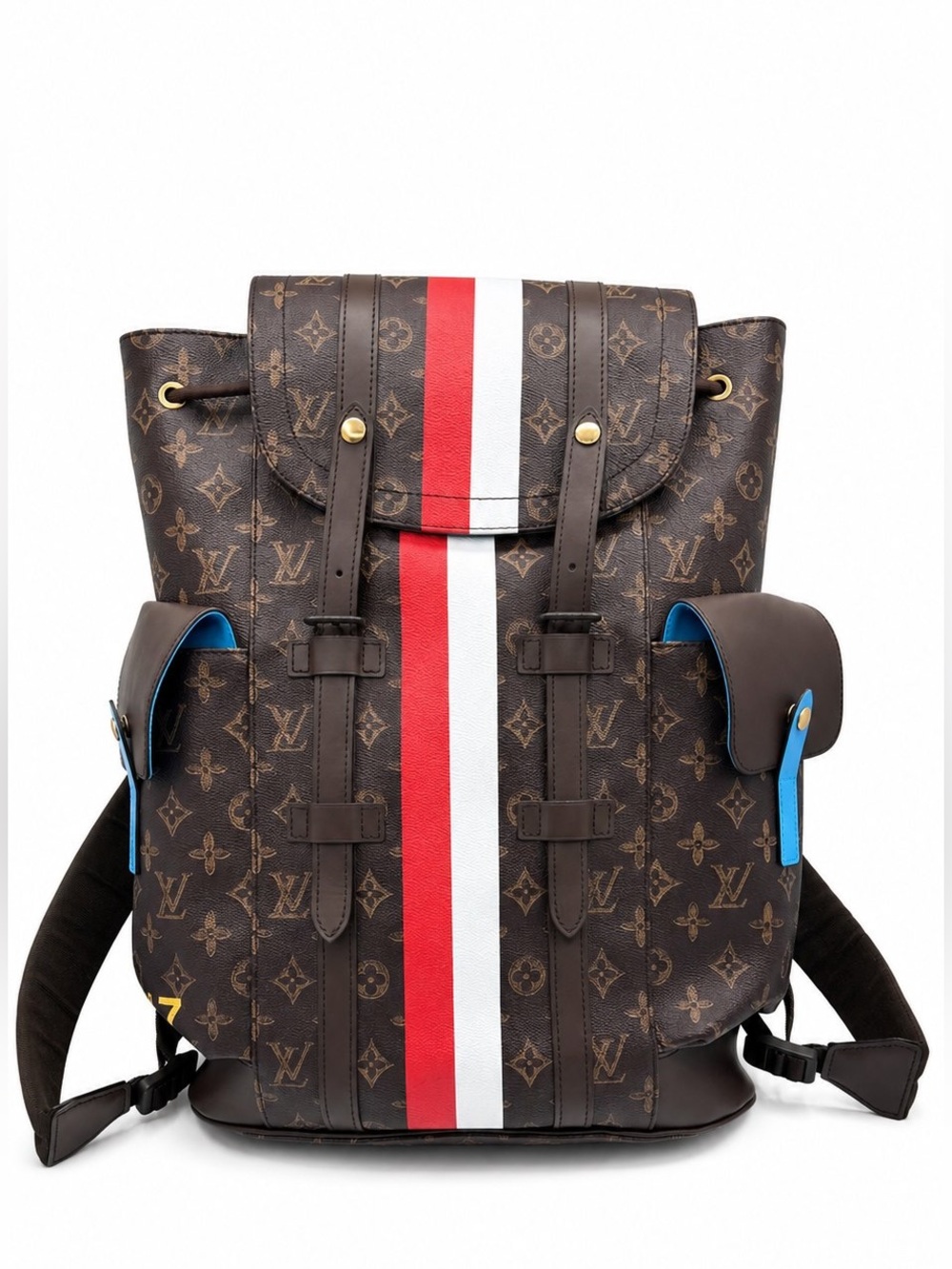 Louis Vuitton Monogram Christopher PM Backpack Limited Edition Stripe